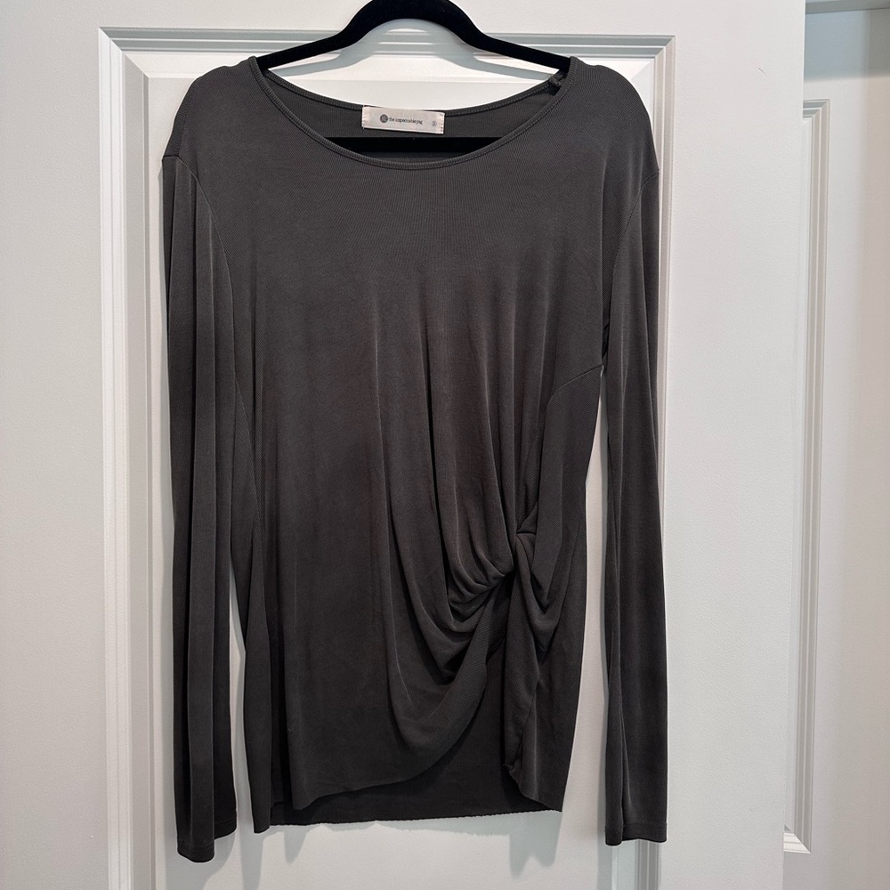 The Impeccable Pig Charcoal Twist Blouse